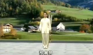 32式太极剑分解教学